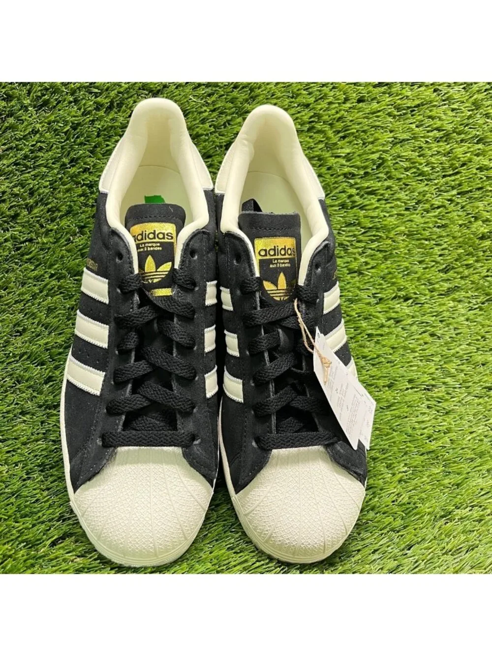 Adidas Originals Superstar Mens Size 10 Black Athletic Running Shoes Sneakers